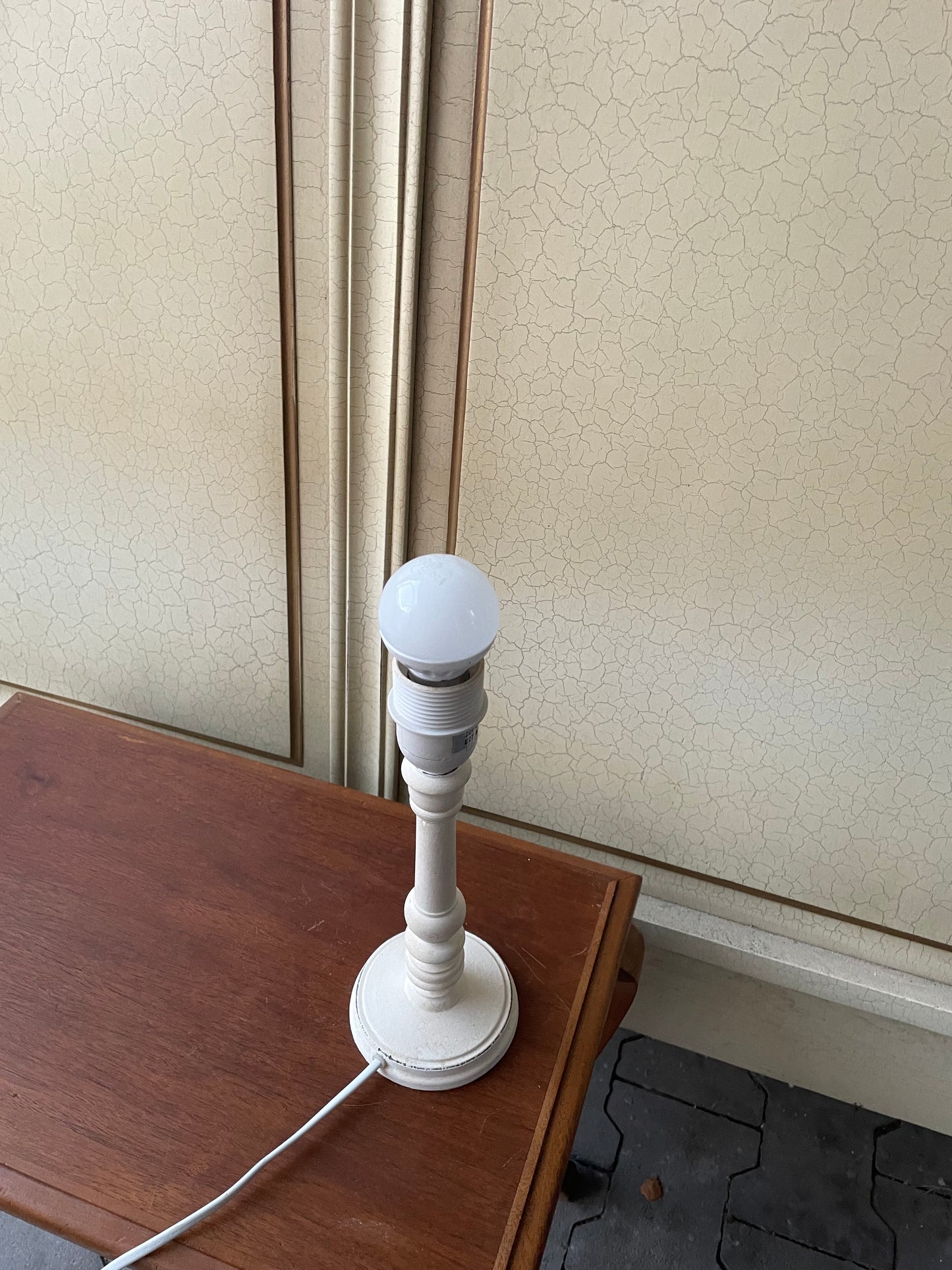 Vintage, Lampa, drevo, v 30 cm