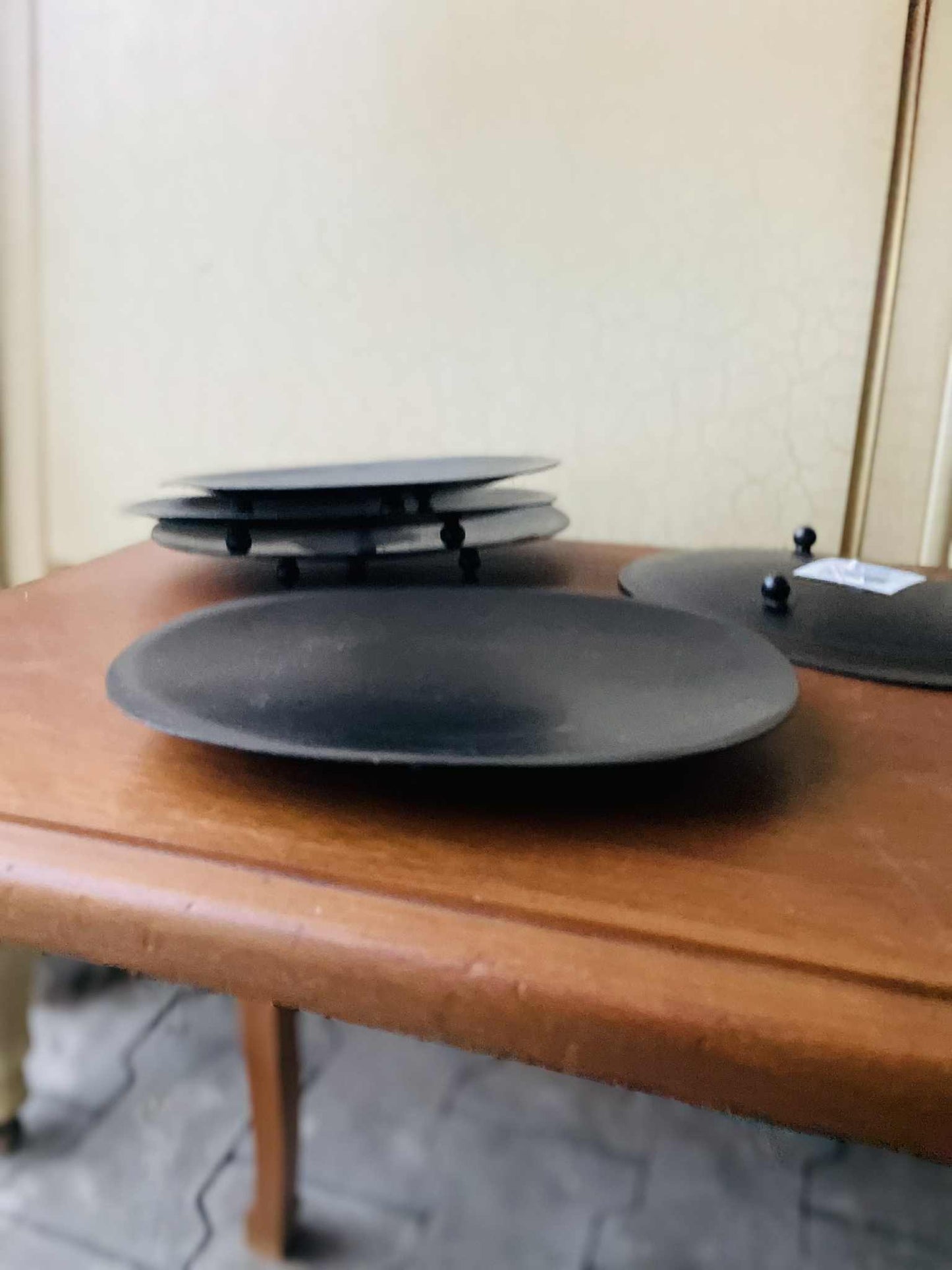 podložka na sviećku, kov, 18 x 13 cm