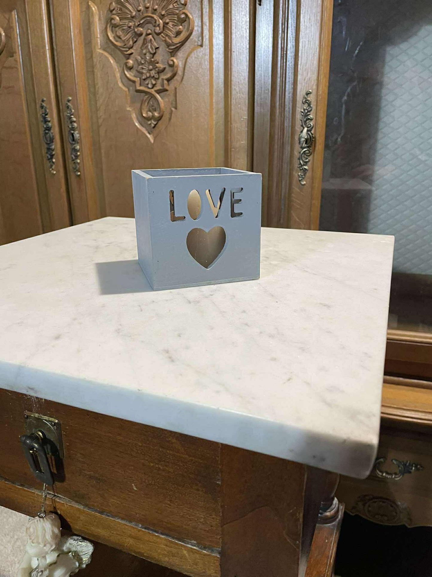 Svietnik, drevo, 9x9 cm