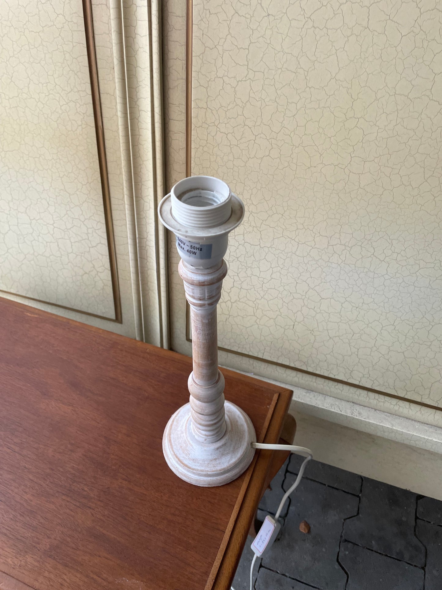 Vintage, Lampa, drevo, v 28 cm