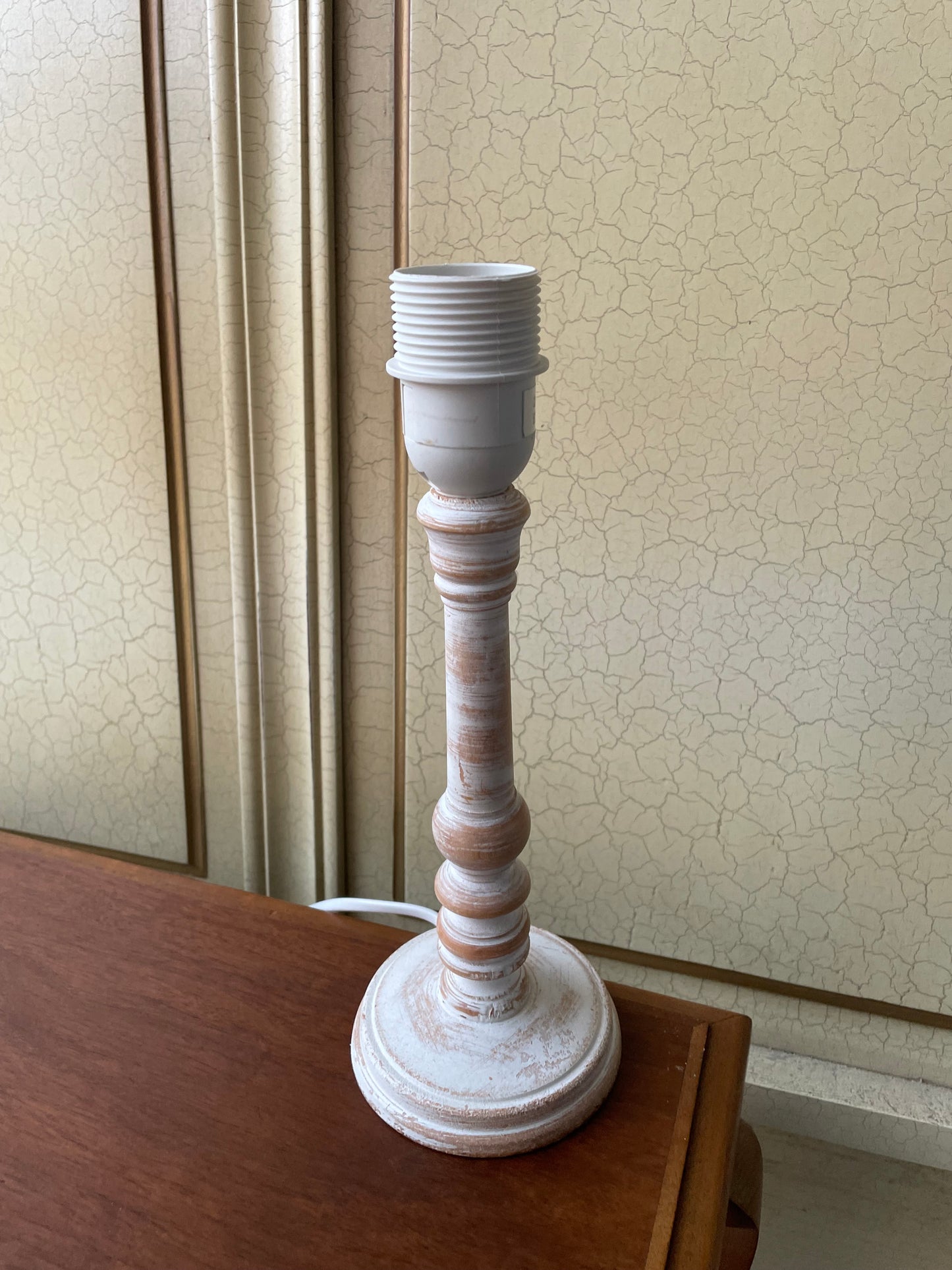 Vintage, Lampa, drevo, v 28 cm