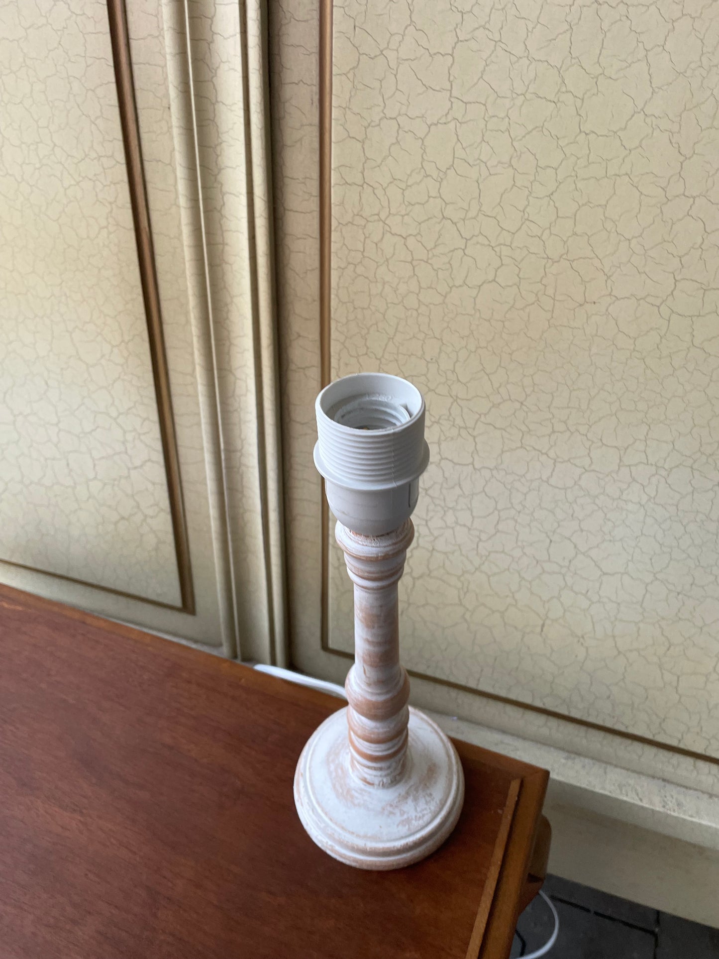 Vintage, Lampa, drevo, v 28 cm