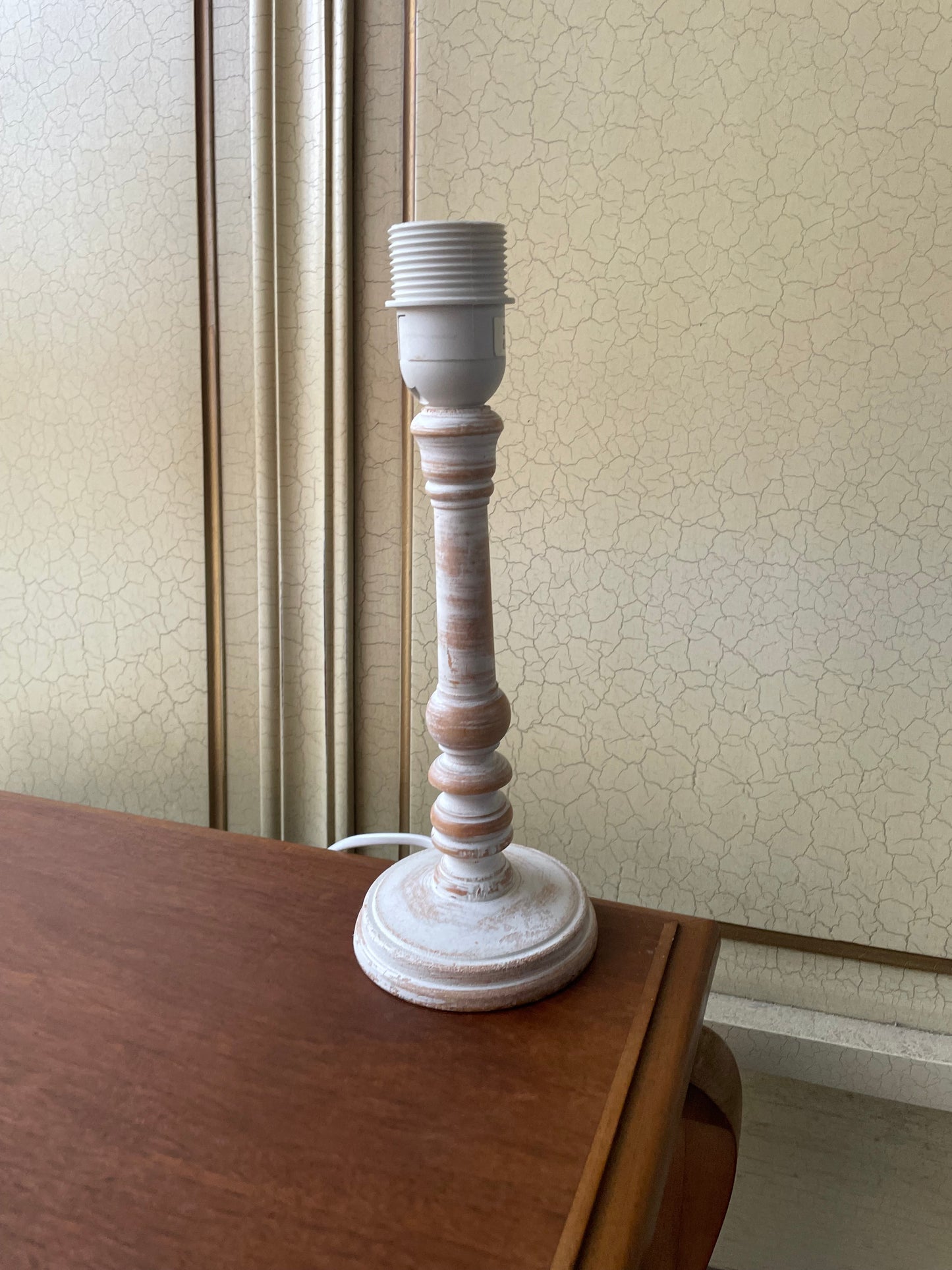 Vintage, Lampa, drevo, v 28 cm