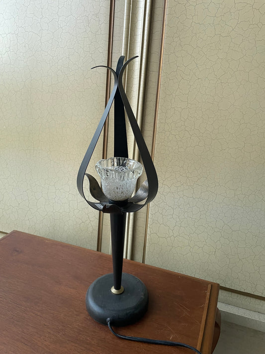 Lampa, kov, sklo, v 40 cm