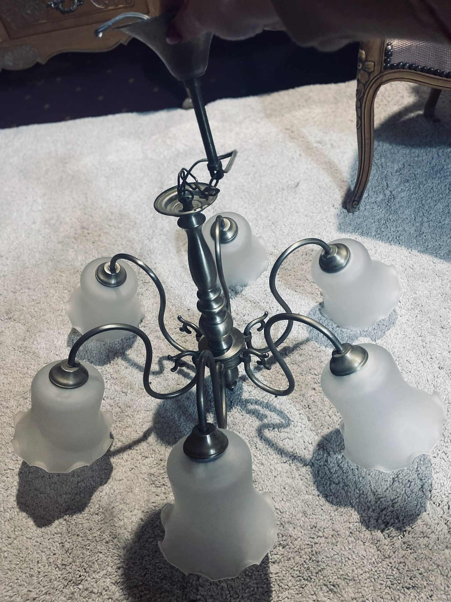 Luster kov, sklo, 74x74 cm