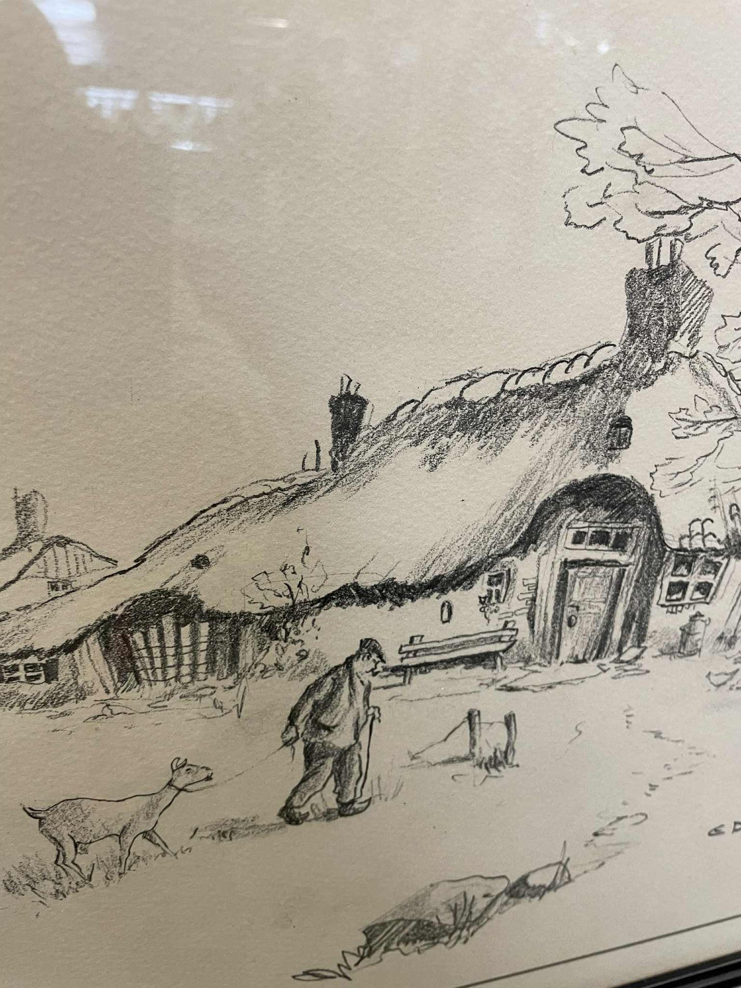 Obraz, uhlík, 32x42 cm,