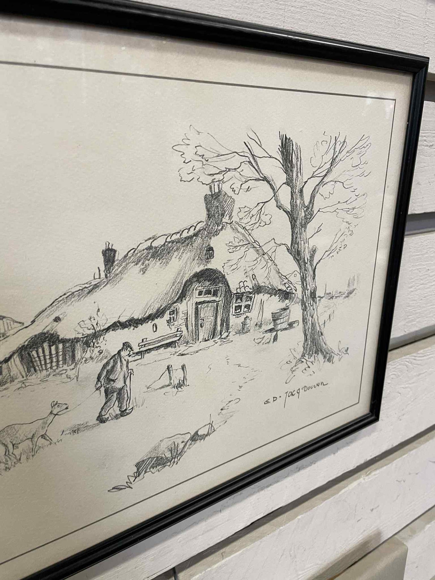 Obraz, uhlík, 32x42 cm,