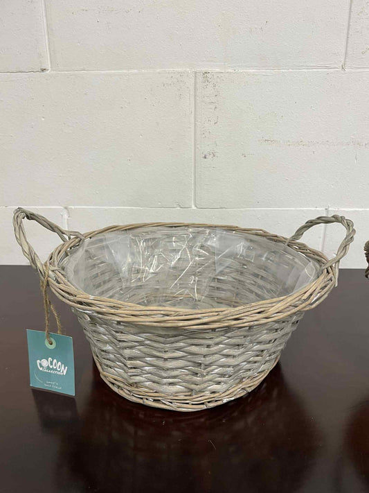 Ratanovy kosik/kvetinac 13x33cm