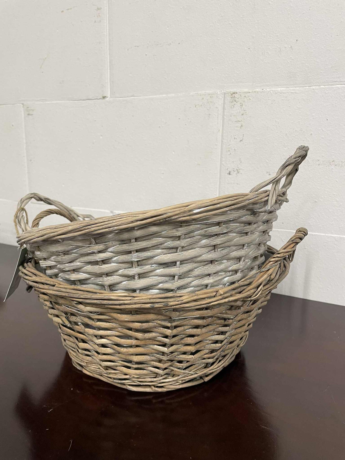 Ratanovy kosik/kvetinac 13x33cm