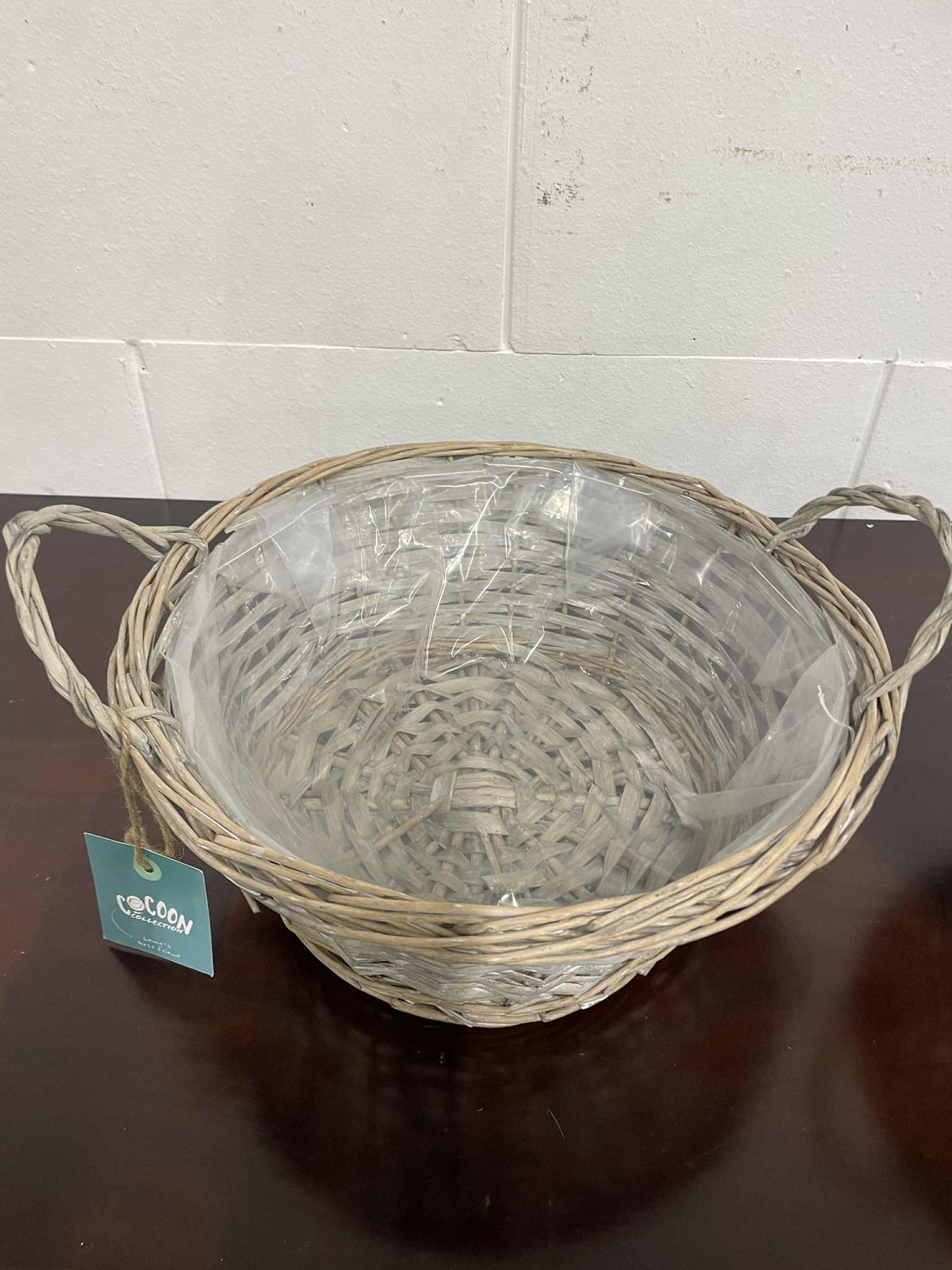 Ratanovy kosik/kvetinac 13x33cm