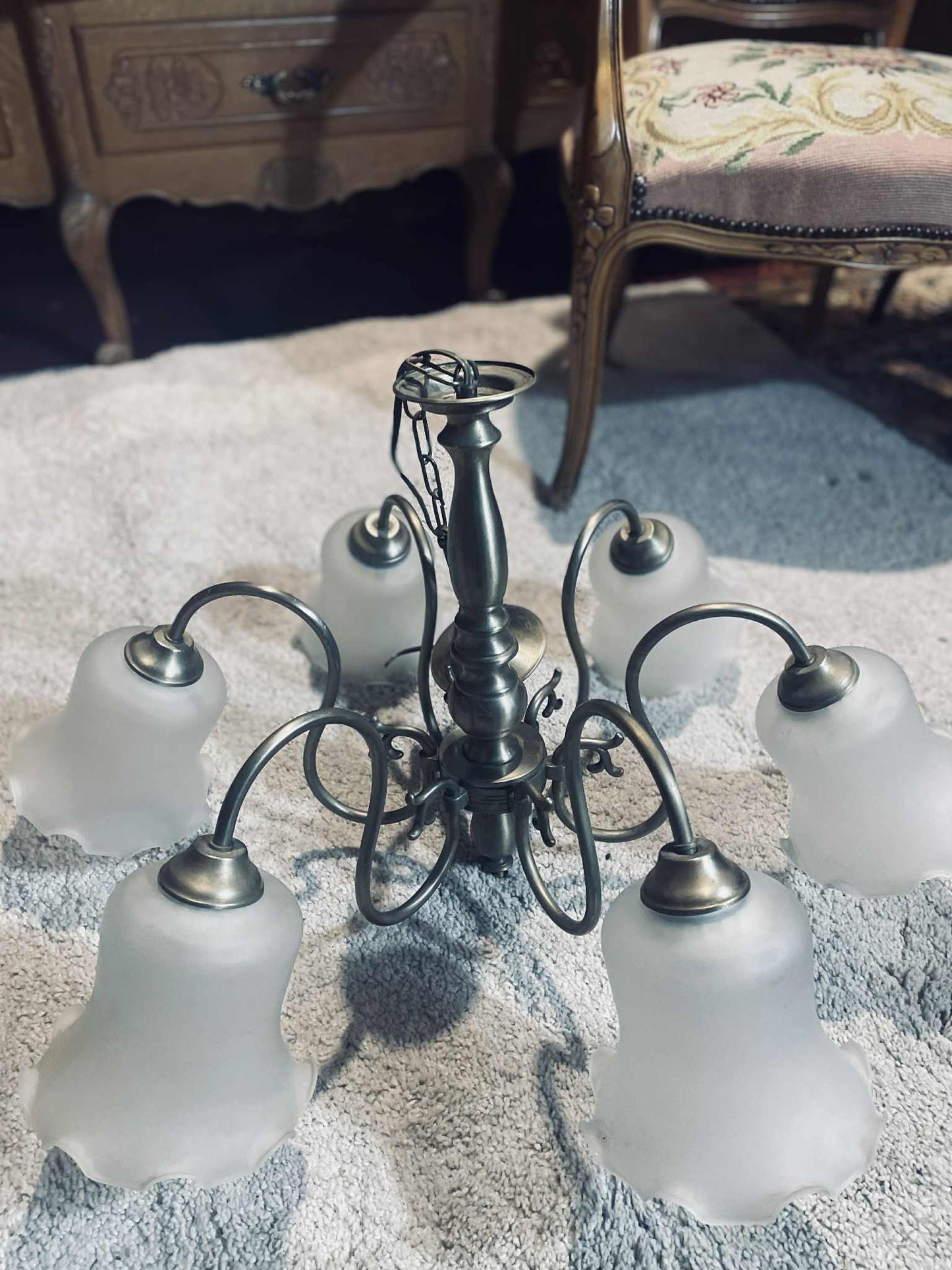 Luster kov, sklo, 74x74 cm