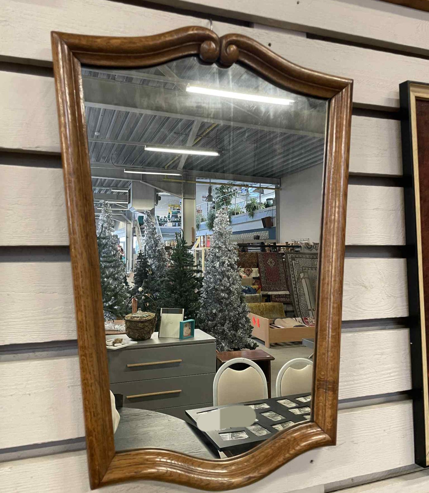 Vintage, Zrkadlo, masív, 65x46 cm,