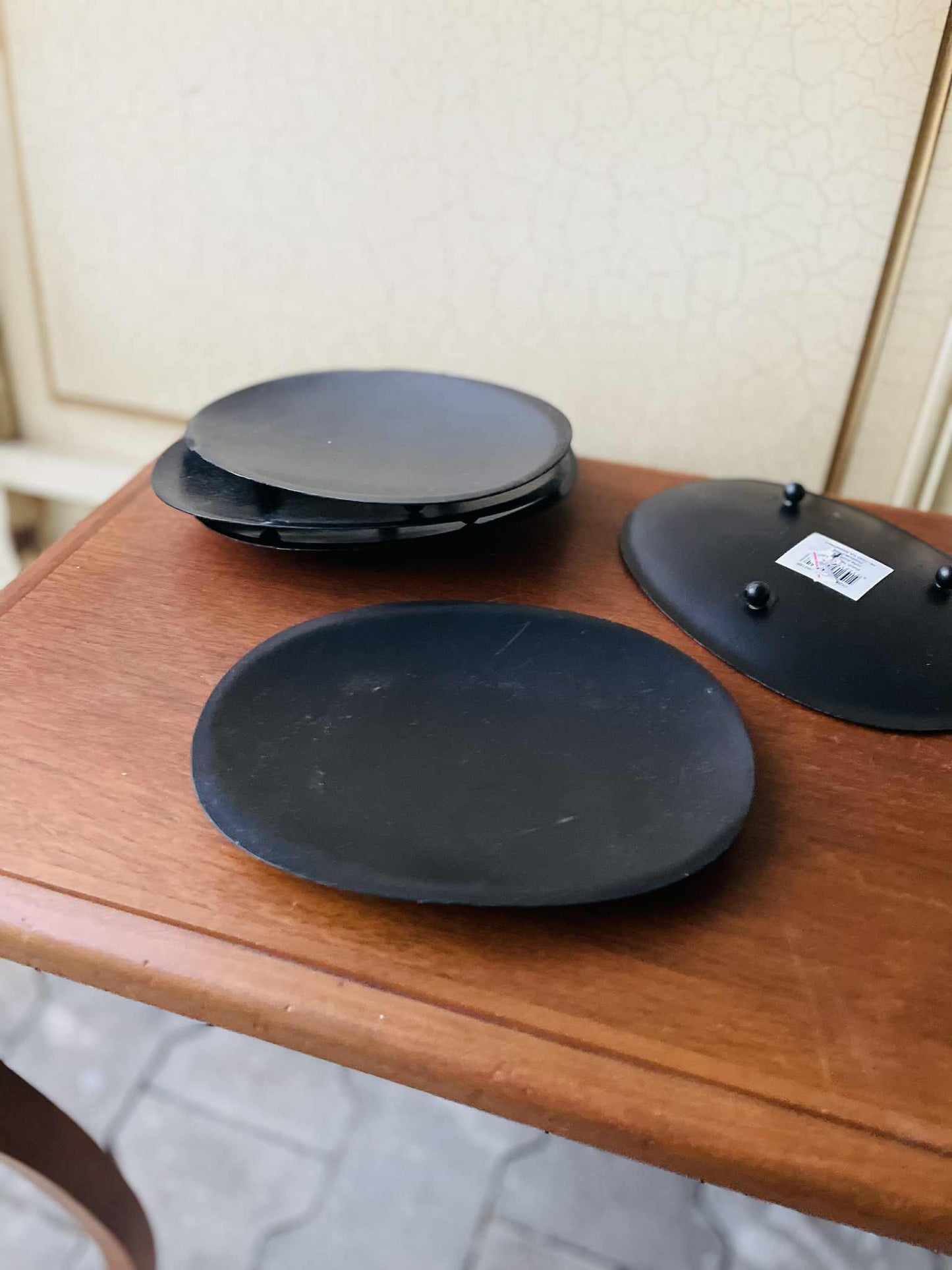 podložka na sviećku, kov, 18 x 13 cm