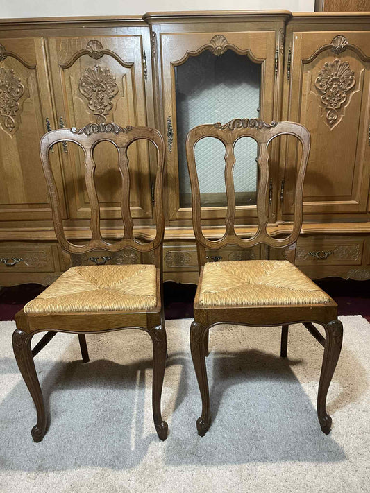 Vintage stolička, masív, výplet, 98 x 43 x 43 cm, vs 45 cm