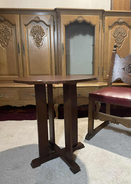 stolík, drevo, v 62, priemer 60 cm