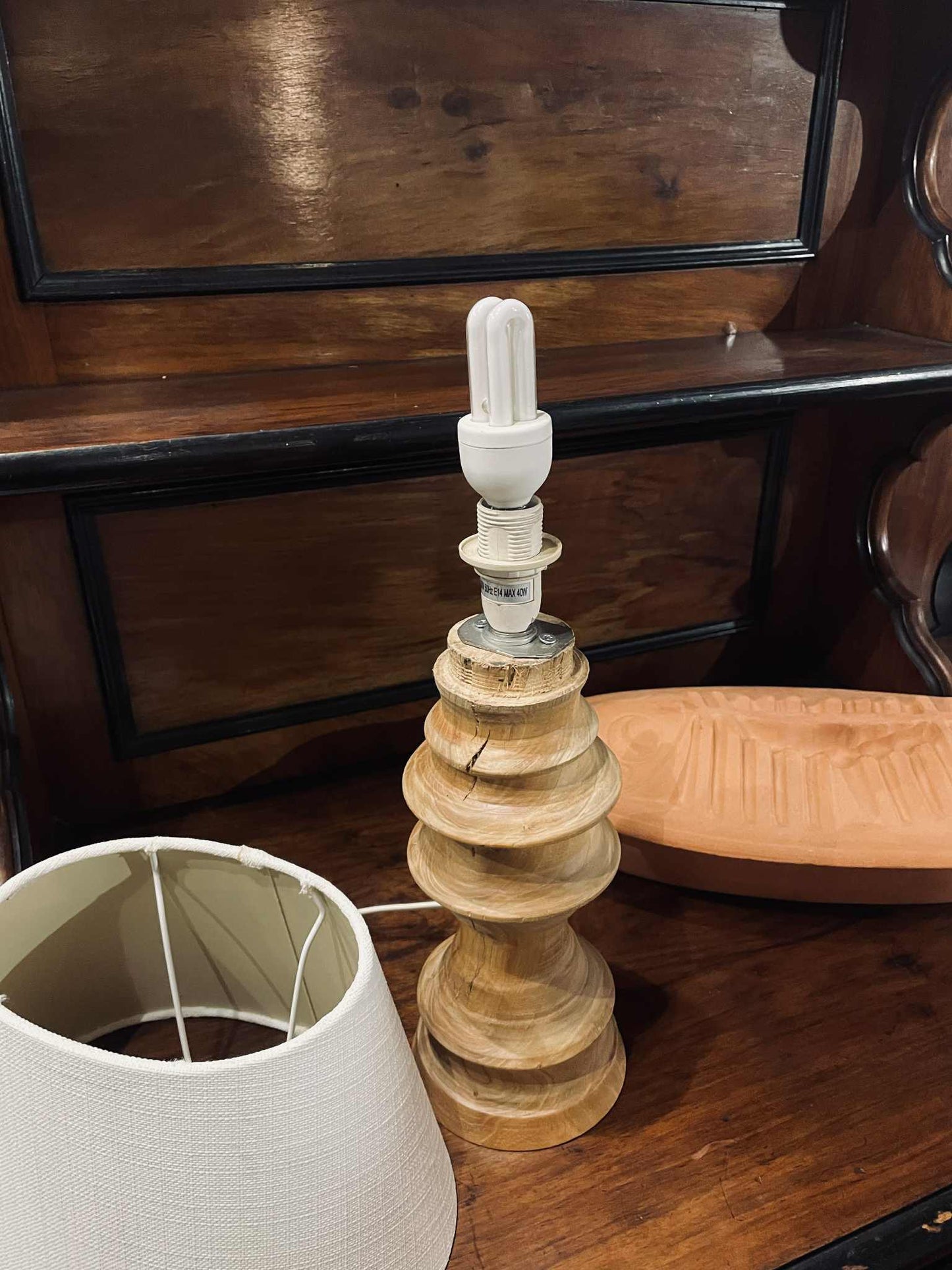 lampa, masiv, v 33 cm x 13 cm