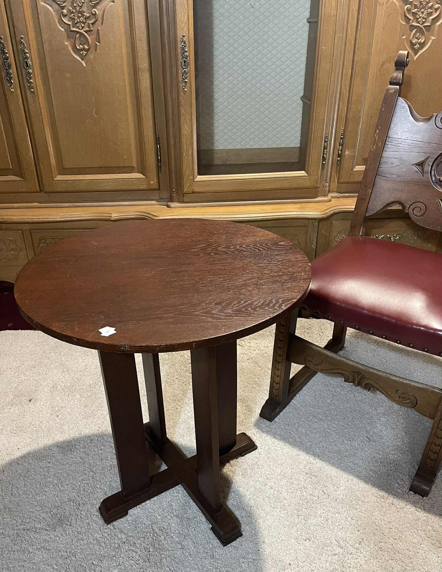 stolík, drevo, v 62, priemer 60 cm