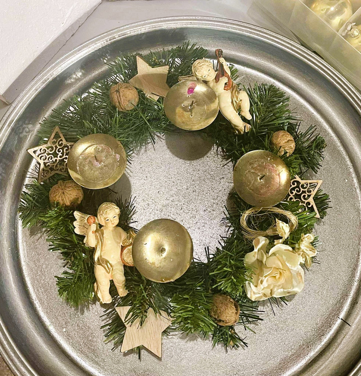 vianočný veniec, priemer 30 cm