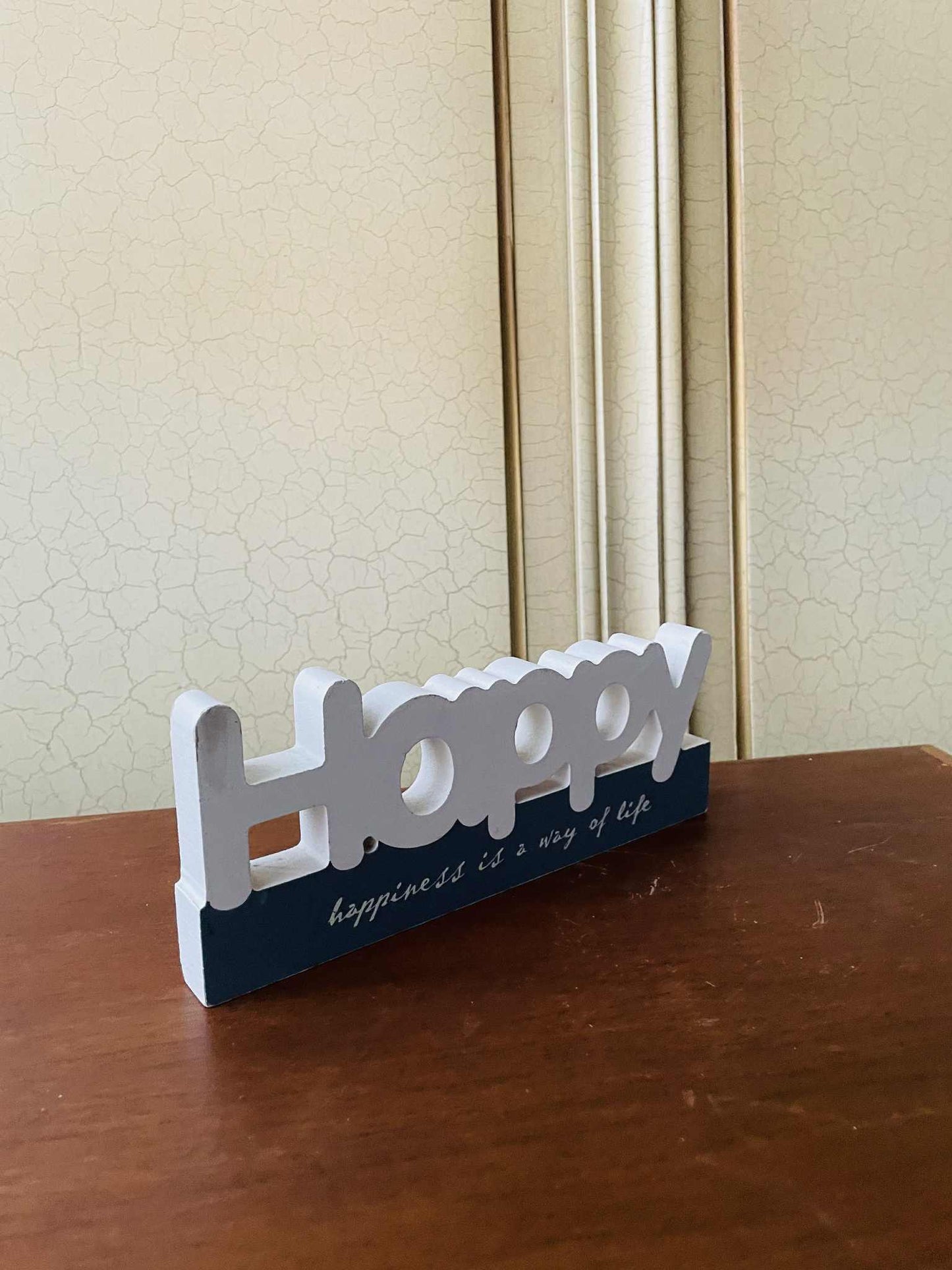 happy, dekorácia, 10x21 cm