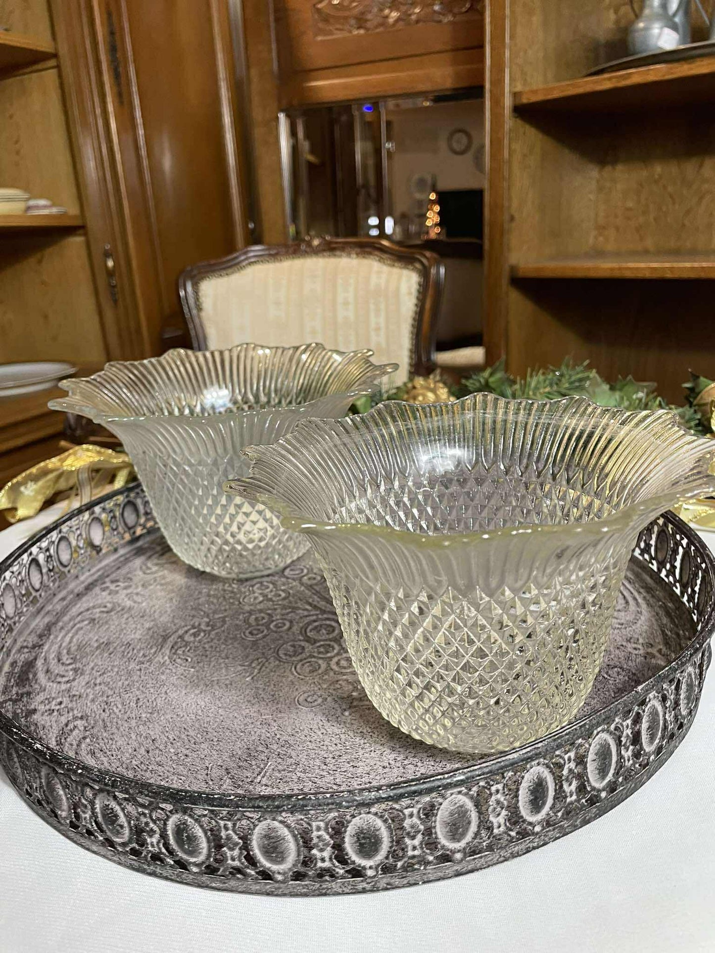 Svietnik, sklo, 11x17 cm