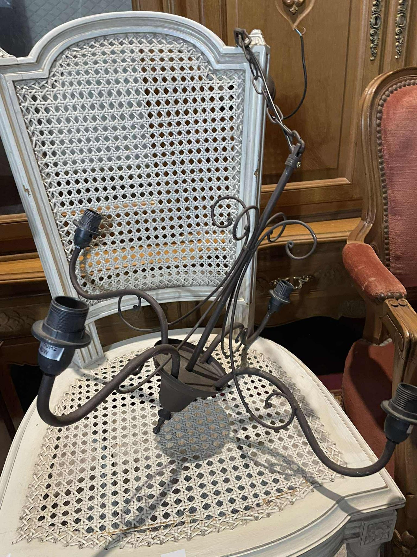 Vintage luster, kov, 52x43 cm