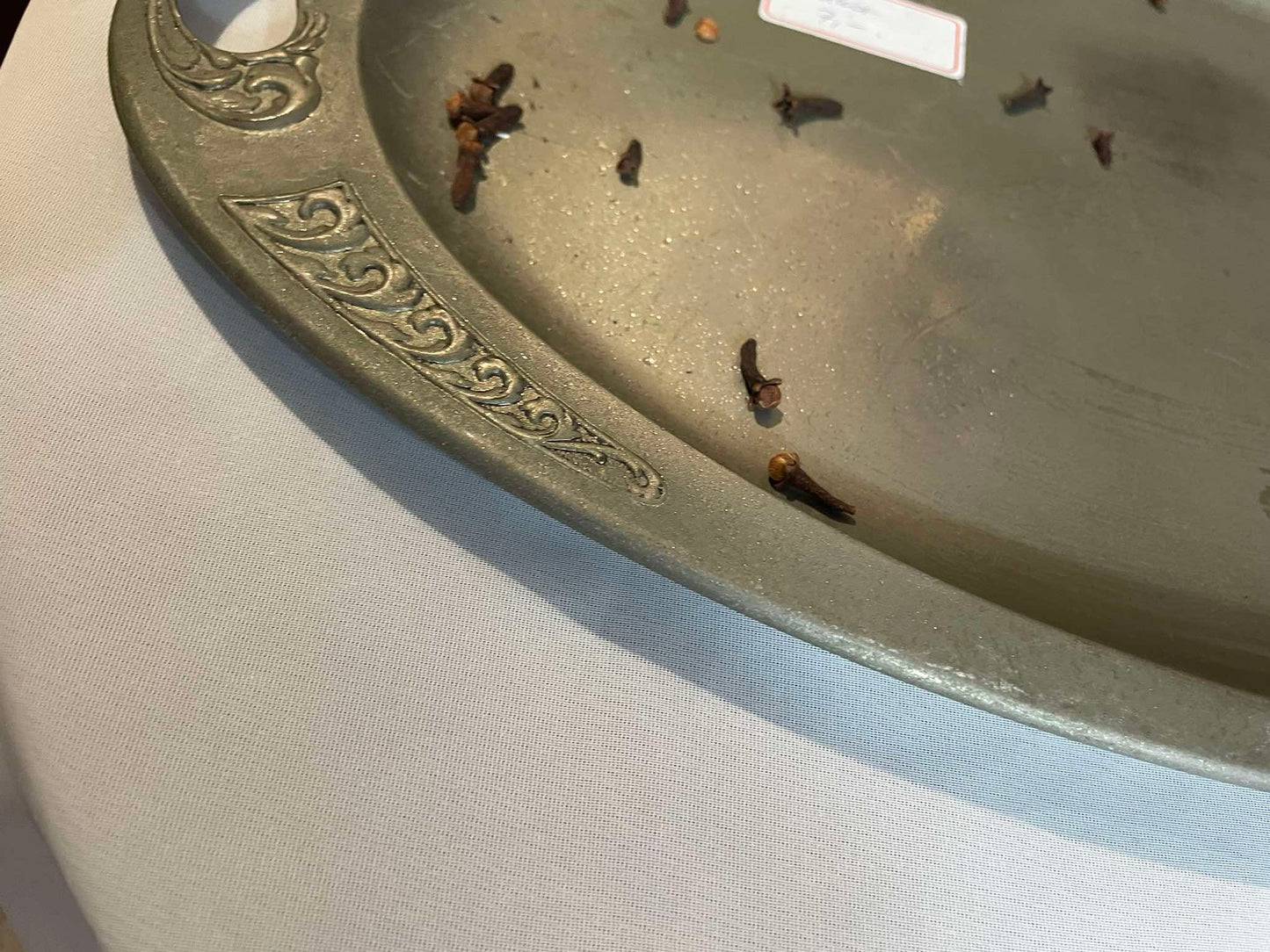 Podnos, kov, 50x27 cm