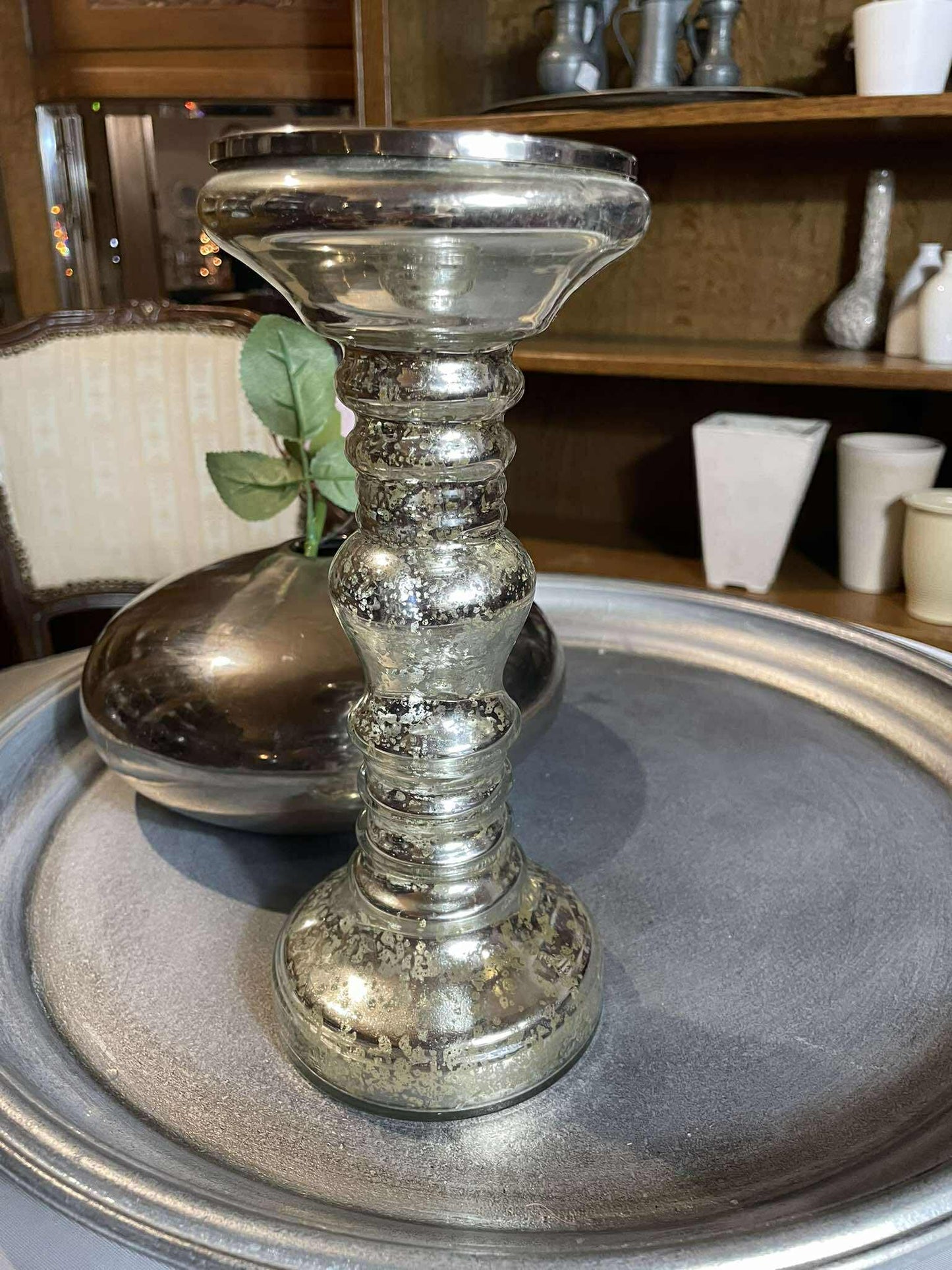 Svietnik, sklo, v 24 cm
