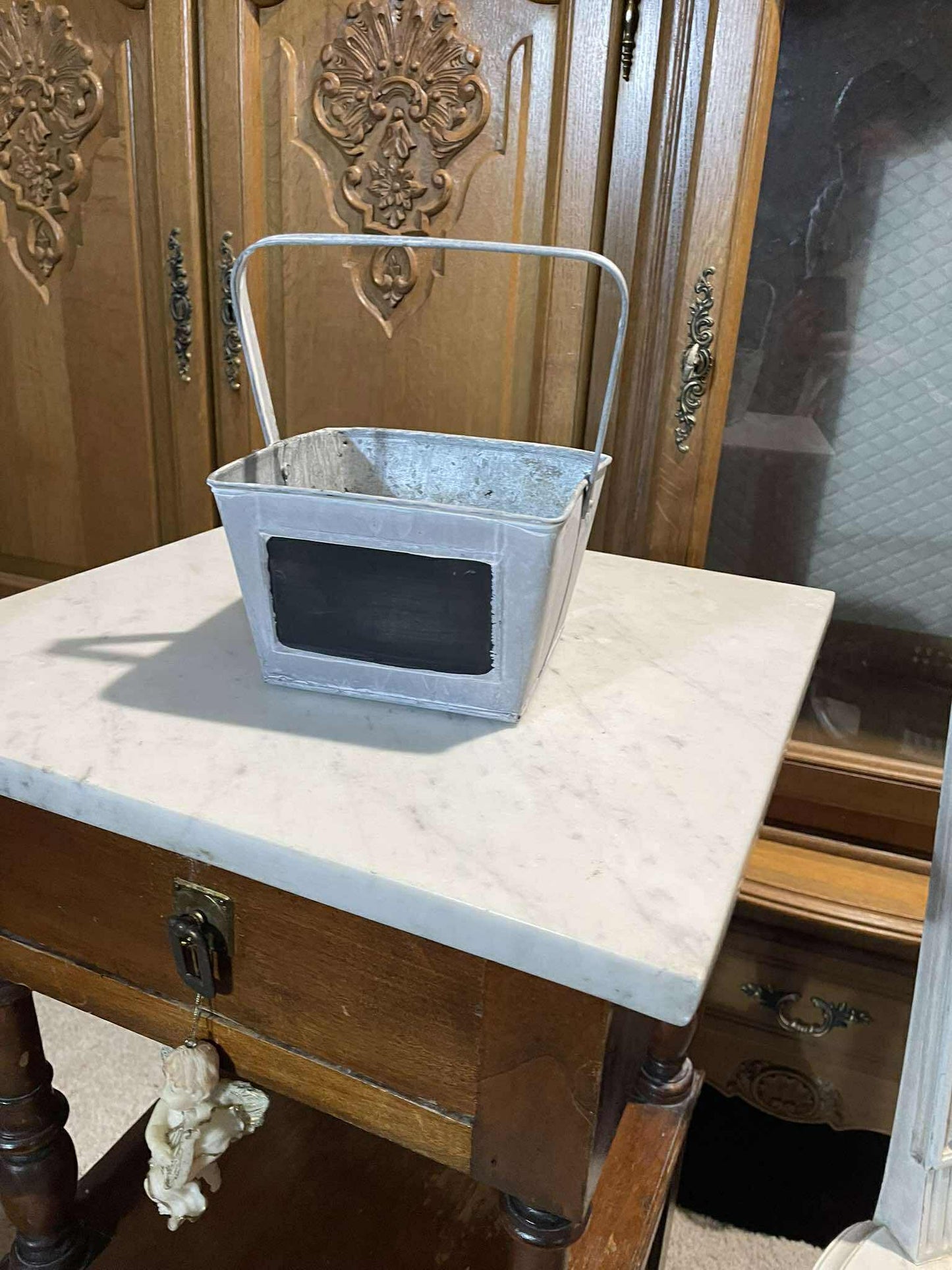 Kvetináč kov, 15c15x9 cm