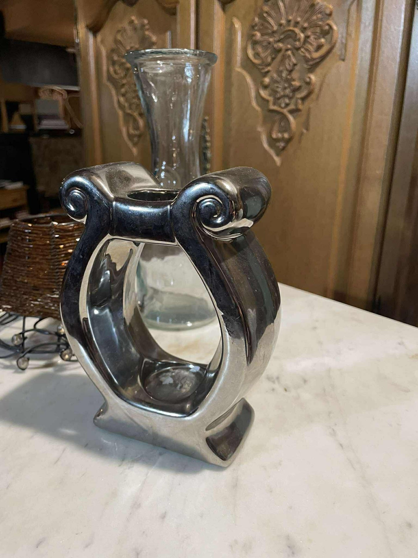 Svietnik, sklo, v 15 cm