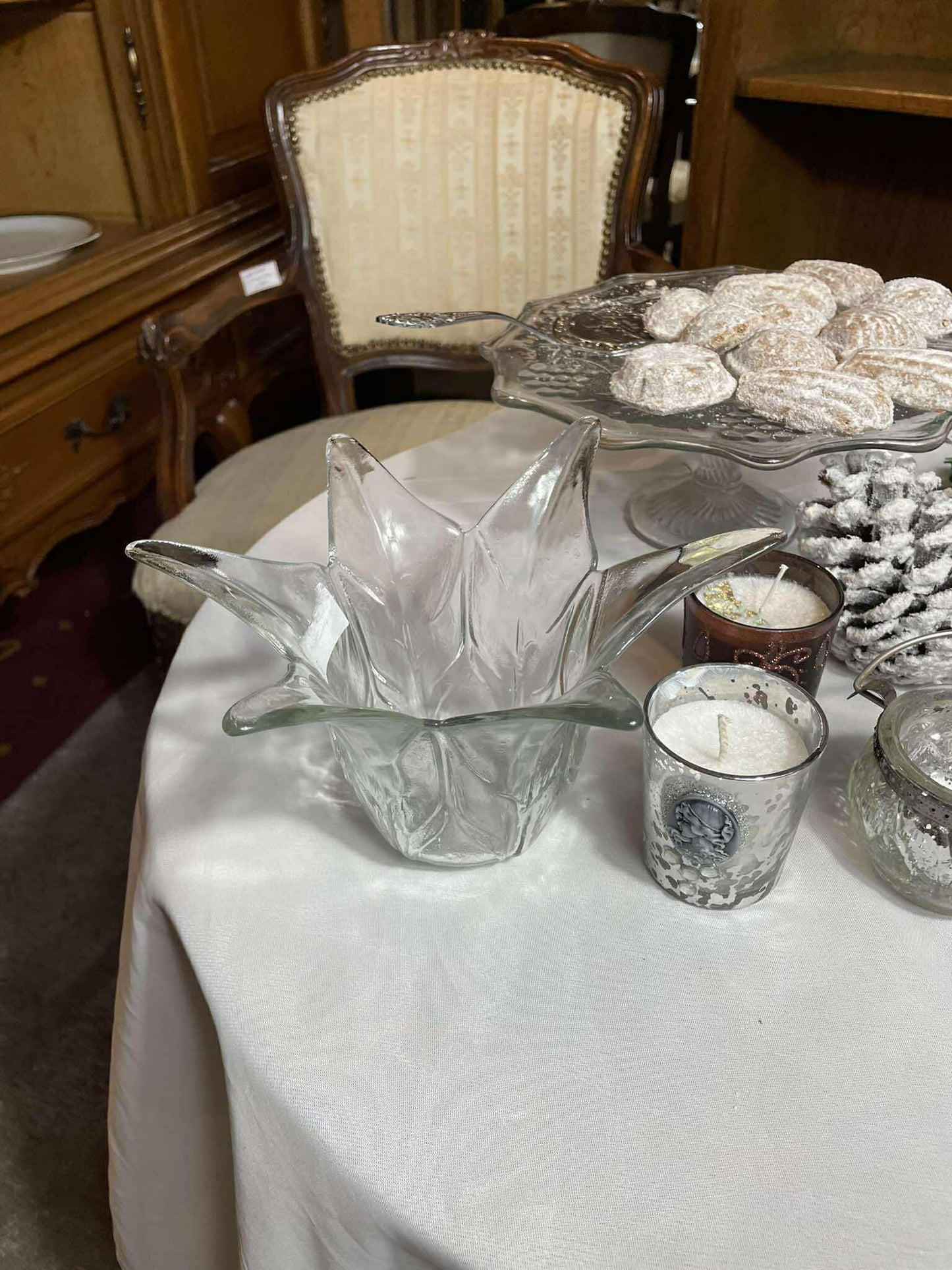 Svietnik, sklo, 11x21 cm