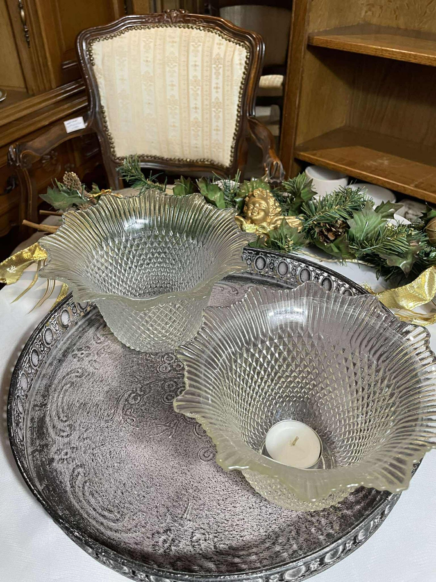 Svietnik, sklo, 11x17 cm