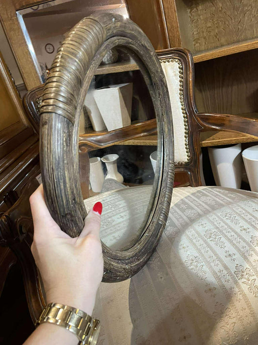 Zrkadlo, bambus, 41x39 cm