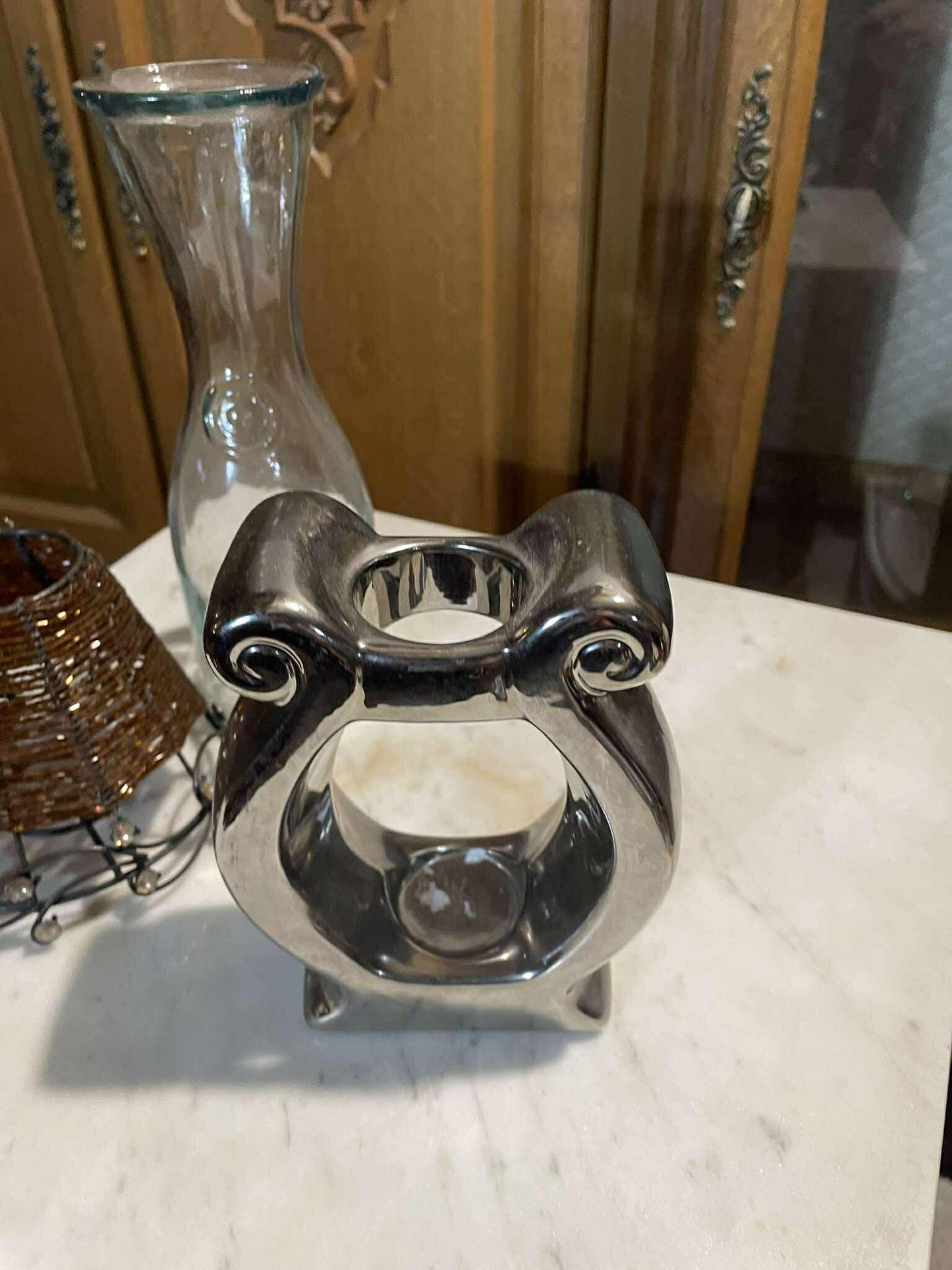 Svietnik, sklo, v 15 cm