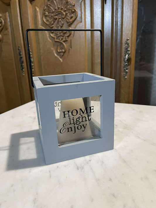 Svietnik, drevo, 10x10x10 cm