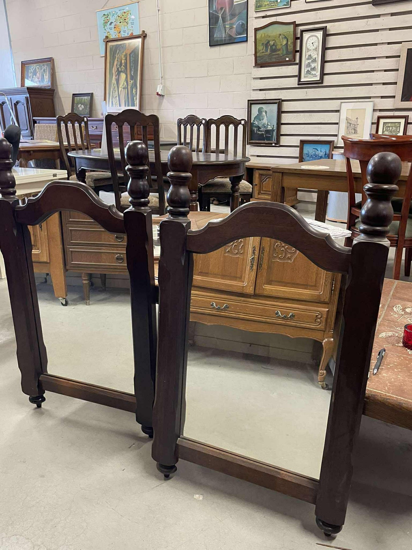 Zrkadlo masív, 2ks, v 95, s 56 cm