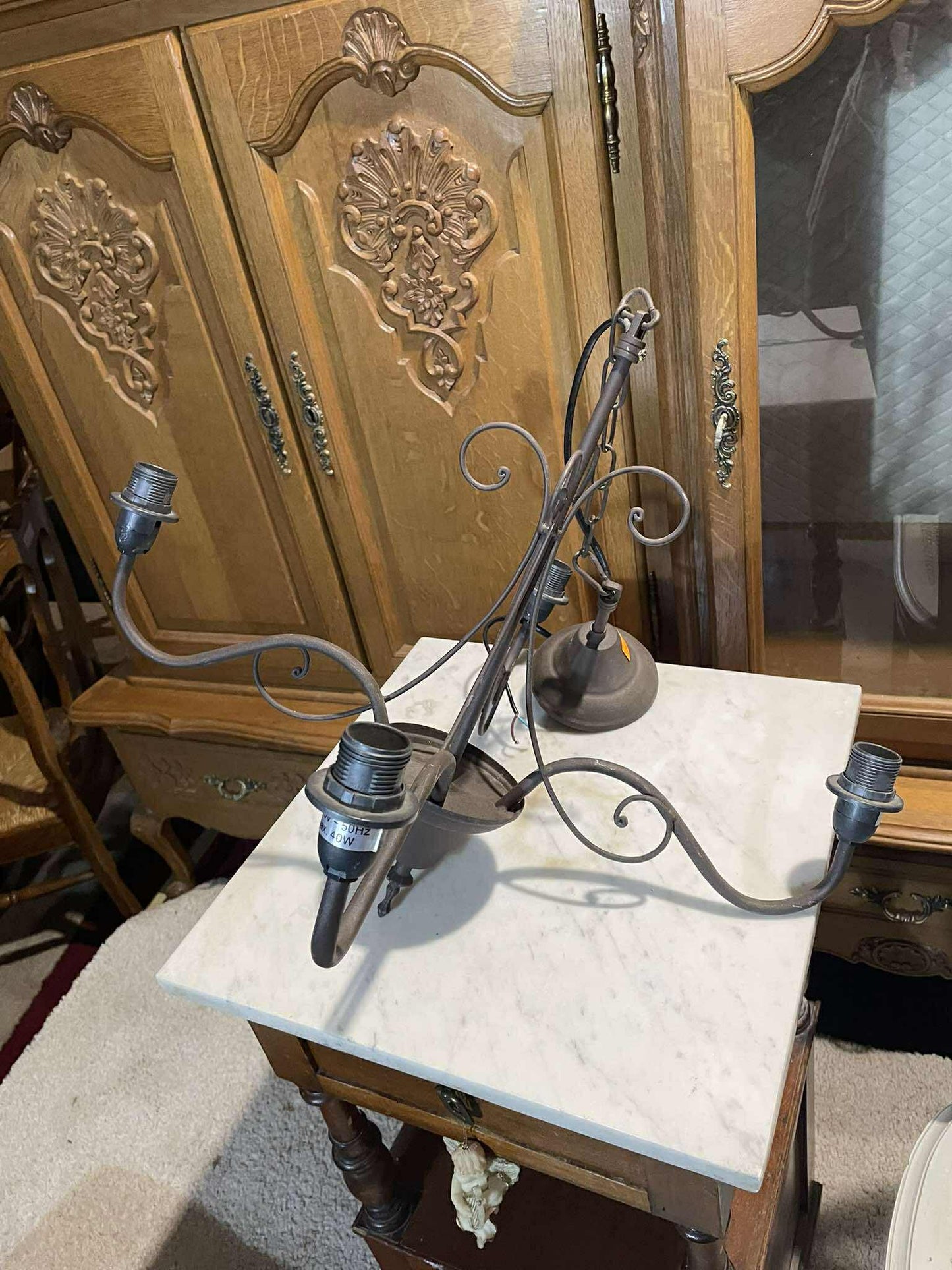 Vintage luster, kov, 52x43 cm