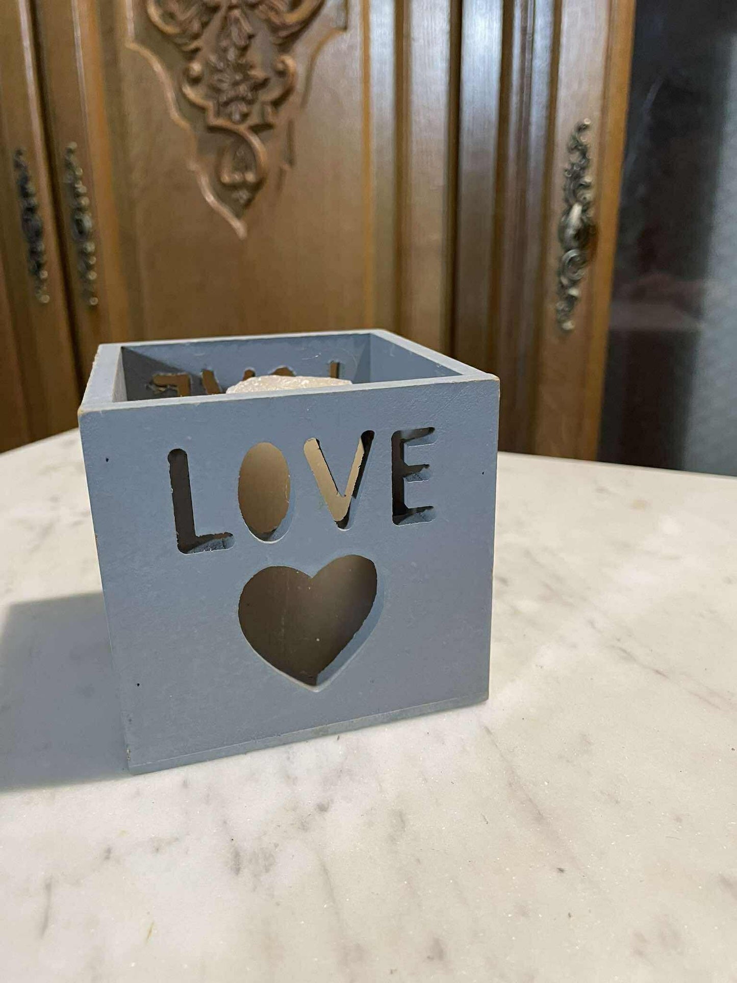 Svietnik, drevo, 9x9 cm