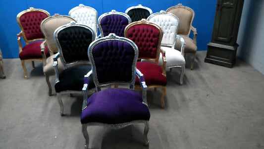 Vintage kreslo, masiv, textília